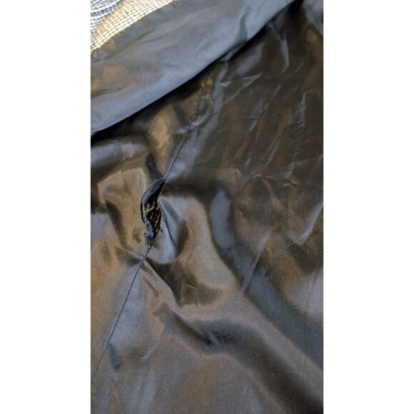 Vintage Gray Houndstooth Blazer Womens XL Raglan Sleeve High Welt Pockets - Picture 7 of 16